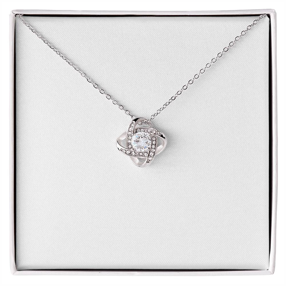 Love Knot Necklace - Yellow & White Gold Variants