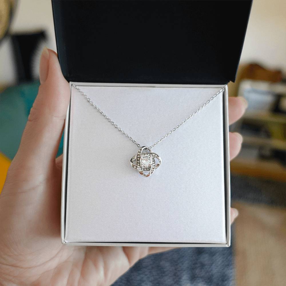 Love Knot Necklace - Yellow & White Gold Variants