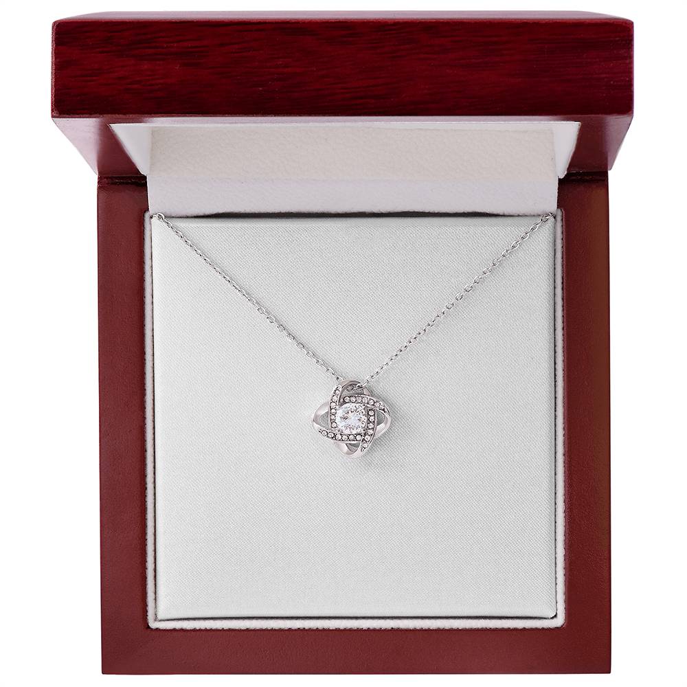 Love Knot Necklace - Yellow & White Gold Variants