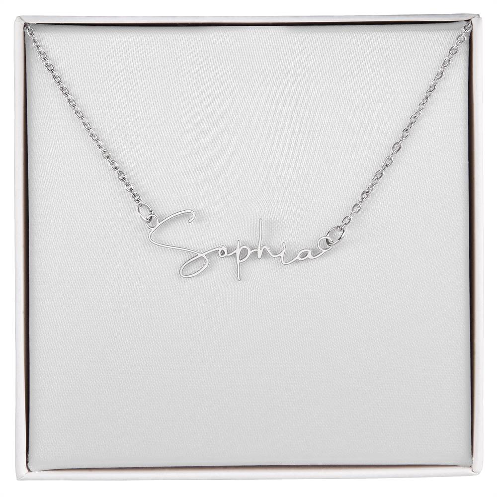 Signature Name Necklace - MC
