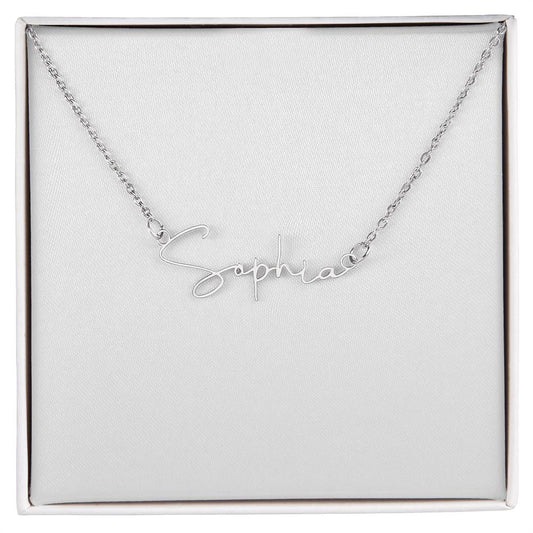 Signature Name Necklace - MC