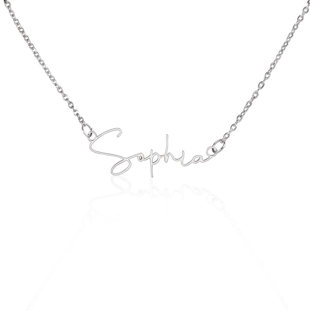 Signature Name Necklace - MC