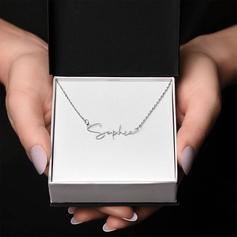 Signature Name Necklace - MC