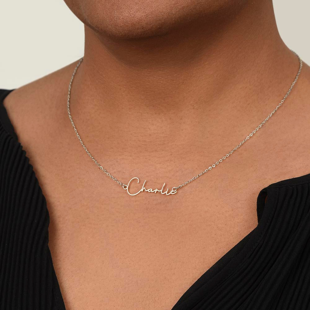 Signature Name Necklace - MC