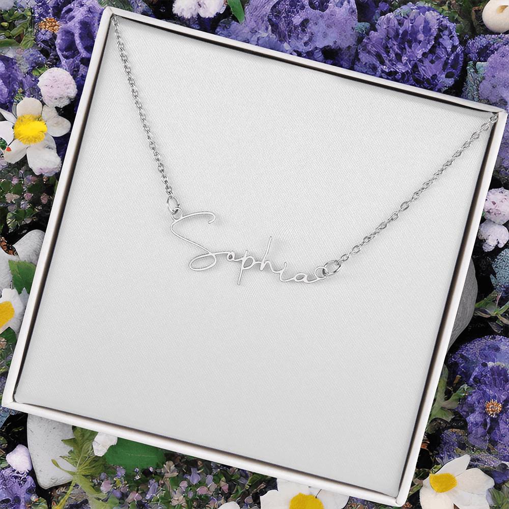 Signature Name Necklace - MC