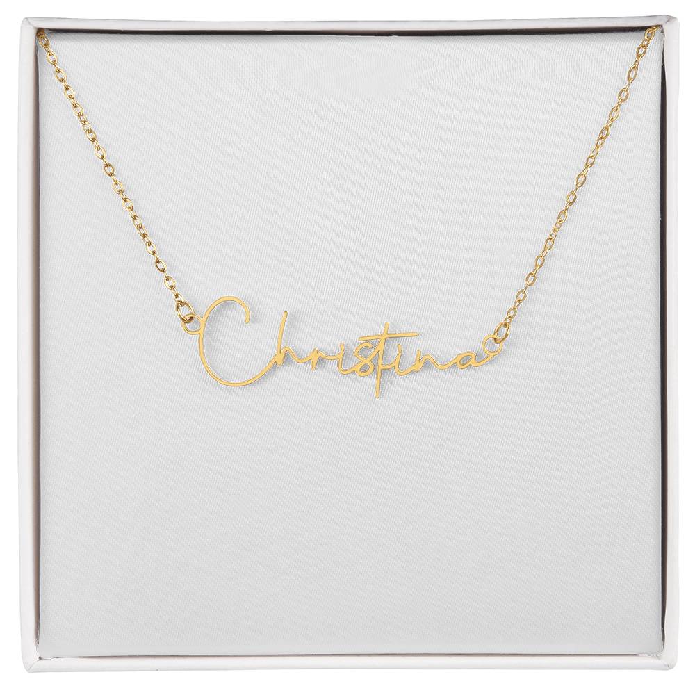 Signature Name Necklace - MC